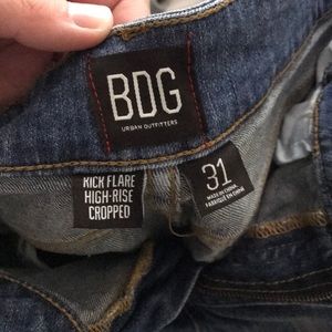 BDG Kick flare High rise Crop Flare jeans